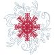 Snowflake Motifs Machine Embroidery Designs by JuJu