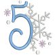 Snowflake Numbers | Machine Embroidery Designs by JuJu