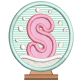 Snowglobe Alphabet | Machine Embroidery Designs by JuJu