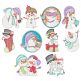 Snowmen 2019 Machine Embroidery Designs by JuJu
