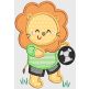 Soccer Animals Applique Machine Embroidery Designs by JuJu 