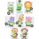 Soccer Animals Applique Machine Embroidery Designs by JuJu 