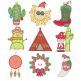 Southwest Christmas Applique Machine Embroidery Designs By JuJu