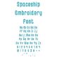 Spaceship Embroidery Font | Machine Embroidery Designs by JuJu