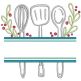Split Kitchen | Machine Embroidery Designs by JuJu