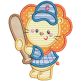 Sports Animals 1 Machine Embroidery Designs by JuJu