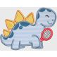 Sporty Dinosaurs Applique Machine Embroidery Designs by JuJu 