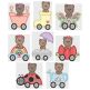 Spring Bear Cars Applique Machine Embroidery Designs by JuJu 