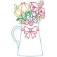 Spring Bouquets Digital Embroidery Machine Designs by JuJu