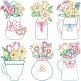 Spring Bouquets Digital Embroidery Machine Designs by JuJu