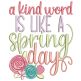Spring Flowers Word Art Machine Embroidery Designs by JuJu