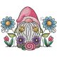 Spring Garden Gnome 4 | Machine Embroidery Designs by JuJu