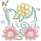 Spring Garden Sketch Bird | Machine Embroidery Designs by JuJu	
