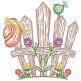 Spring Garden Sketch Fence | Machine Embroidery Designs by JuJu	