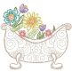 Spring Garden Sketch Tub | Machine Embroidery Designs by JuJu	