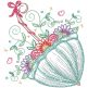 Spring Garden Sketch Umbrella | Machine Embroidery Designs by JuJu