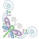 Spring Swirls 2 Machine Embroidery Designs by JuJu