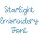 Starlight Embroidery Font | Machine Embroidery Designs by JuJu