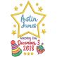 Star Toys Adoption Announcement Machine Embroidery Designs by JuJu