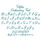Stylus Embroidery Font | Machine Embroidery Designs by JuJu