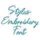 Stylus Embroidery Font | Machine Embroidery Designs by JuJu