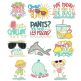 Summer Sayings Machine Embroidery Designs By JuJu
