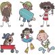 Summer Stix People | Machine Embroidery Designs by JuJu