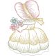 Sunbonnet Belles Vintage Sketch 1 | Machine Embroidery Designs by JuJu