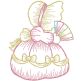 Sunbonnet Belles Vintage Sketch 2 | Machine Embroidery Designs by JuJu