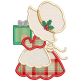 Sunbonnet Sue Returns Christmas Applique Machine Embroidery Designs by JuJu