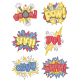 Super Hero Words Machine Embroidery Designs by JuJu
