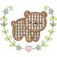 Sweet Animal Laurels 1 Machine Embroidery Designs by JuJu