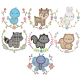 Sweet Animal Laurels 2 Machine Embroidery Designs by JuJu