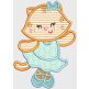 Sweet Ballerina Animals 1 Applique Machine Embroidery Designs by JuJu 