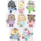 Sweet Ballerina Animals 1 Applique Machine Embroidery Designs by JuJu 