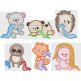 Sweet Blanket Critters Applique Machine Embroidery Designs by JuJu 