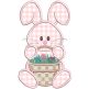 Sweet Bunnies Applique | Machine Embroidery Designs by JuJu