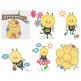 Sweet Busy Bees Applique Machine Embroidery Designs by JuJu 