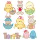 Sweet Easter Fun 2 Applique Machine Embroidery Designs by JuJu 