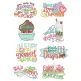 Sweet Kitchen Word Art Machine Embroidery Designs by JuJu
