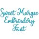 Sweet Margie Embroidery Font | Machine Embroidery Designs by JuJu