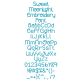 Sweet Moonlight Embroidery Font | Machine Embroidery Designs by JuJu