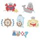 Sweet Nautical 4 Machine Embroidery Designs By JuJu