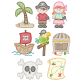 Sweet Pirates Machine Embroidery Designs By JuJu