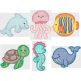 Sweet Sea Friends Machine Embroidery Designs by JuJu