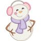 Sweet Snowmen Applique 2 | Machine Embroidery Designs by JuJu