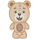 Sweet Teddy Bears Applique Machine Embroidery Designs by JuJu 