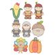 Sweet Thanksgiving Applique Machine Embroidery Designs By JuJu
