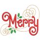 Swirly Christmas Blessings Machine Embroidery Designs by JuJu