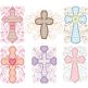 Swirly Crosses Machine Embroidery Designs by JuJu